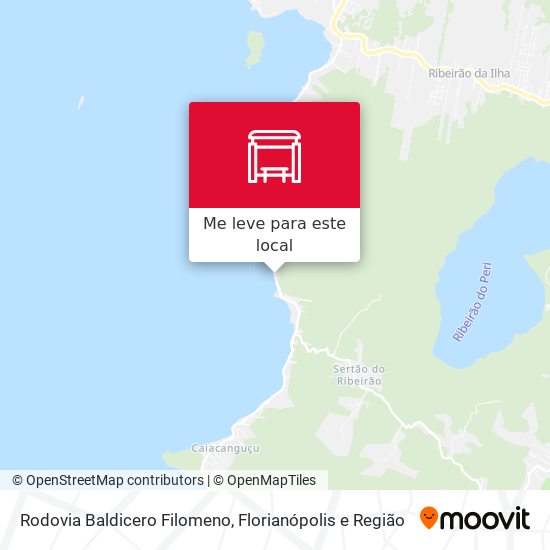 Rodovia Baldicero Filomeno mapa