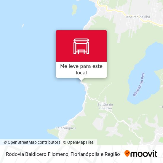 Rodovia Baldicero Filomeno mapa