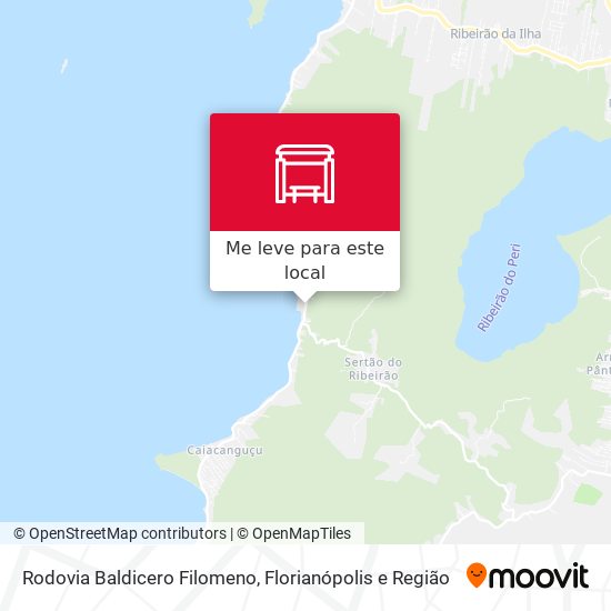 Rodovia Baldicero Filomeno mapa