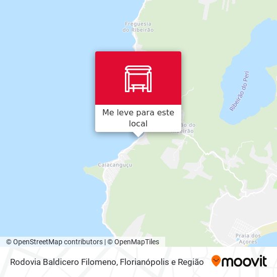 Rodovia Baldicero Filomeno mapa