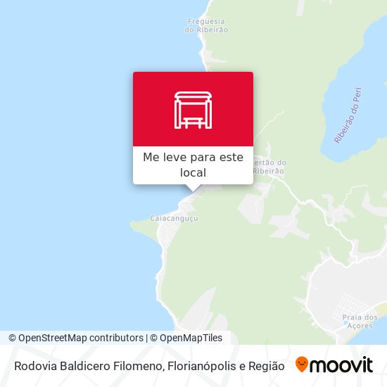 Rodovia Baldicero Filomeno mapa