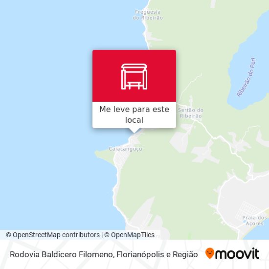 Rodovia Baldicero Filomeno mapa