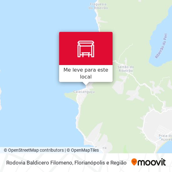 Rodovia Baldicero Filomeno mapa