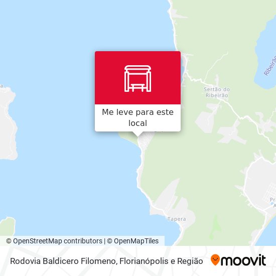 Rodovia Baldicero Filomeno mapa