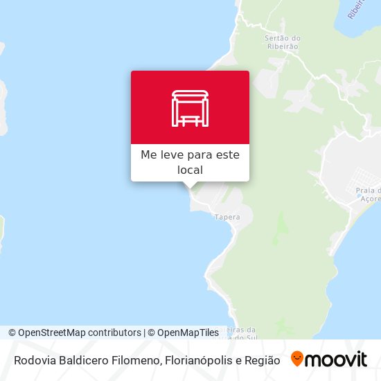 Rodovia Baldicero Filomeno mapa