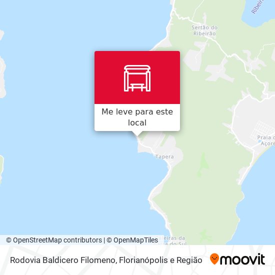 Rodovia Baldicero Filomeno mapa