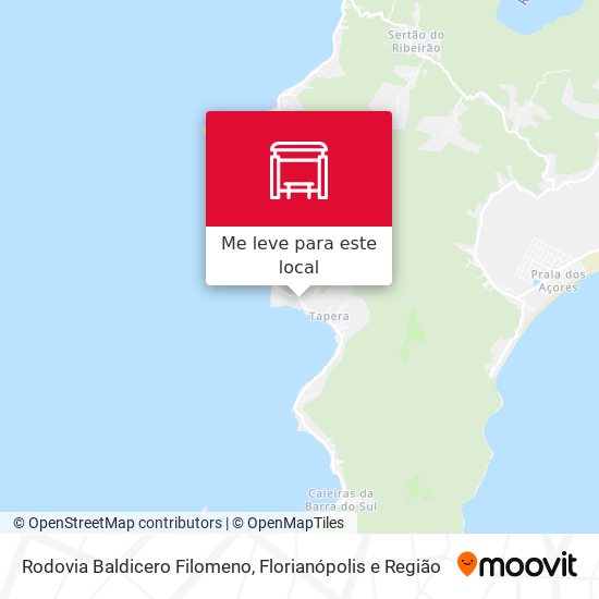 Rodovia Baldicero Filomeno mapa