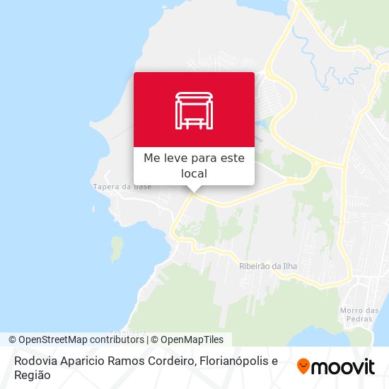 Rodovia Aparicio Ramos Cordeiro mapa