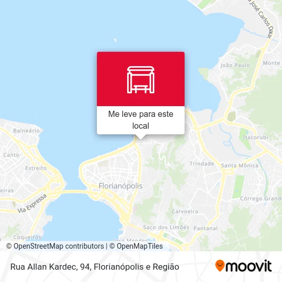 Rua Allan Kardec, 94 mapa