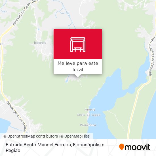 Estrada Bento Manoel Ferreira mapa