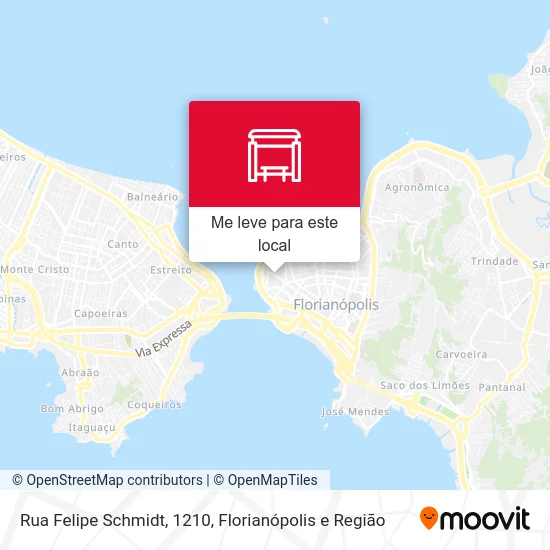 Rua Felipe Schmidt, 1210 mapa