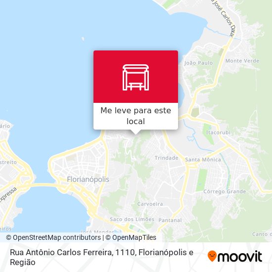 Rua Antônio Carlos Ferreira, 1110 mapa