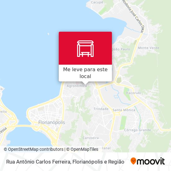 Rua Antônio Carlos Ferreira mapa