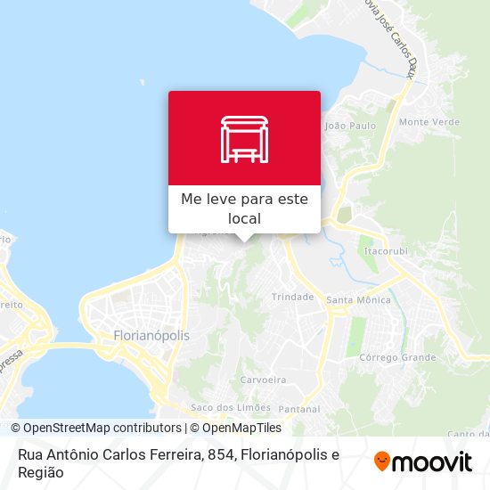 Rua Antônio Carlos Ferreira, 854 mapa