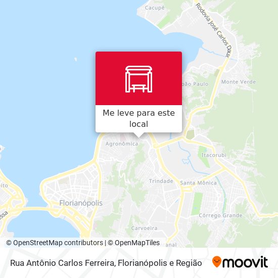 Rua Antônio Carlos Ferreira mapa