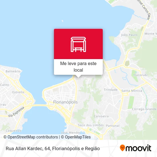 Rua Allan Kardec, 64 mapa