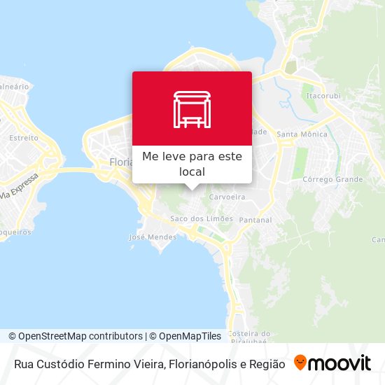 Rua Custódio Fermino Vieira mapa