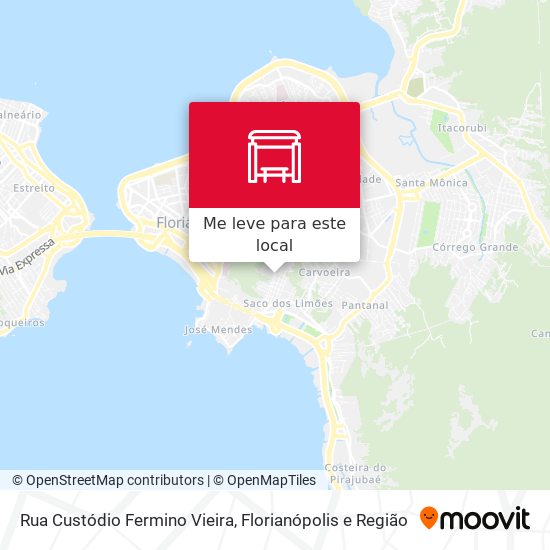 Rua Custódio Fermino Vieira mapa