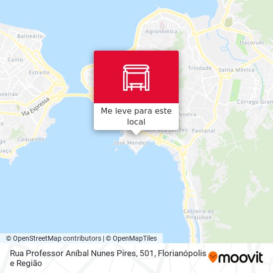 Rua Professor Aníbal Nunes Pires, 501 mapa