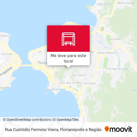 Rua Custódio Fermino Vieira mapa