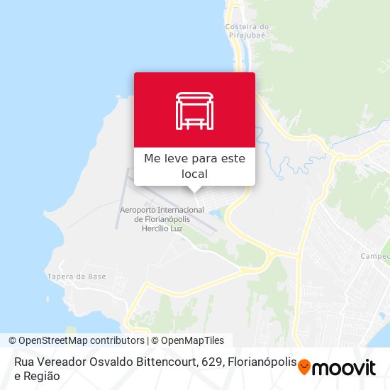 Rua Vereador Osvaldo Bittencourt, 629 mapa