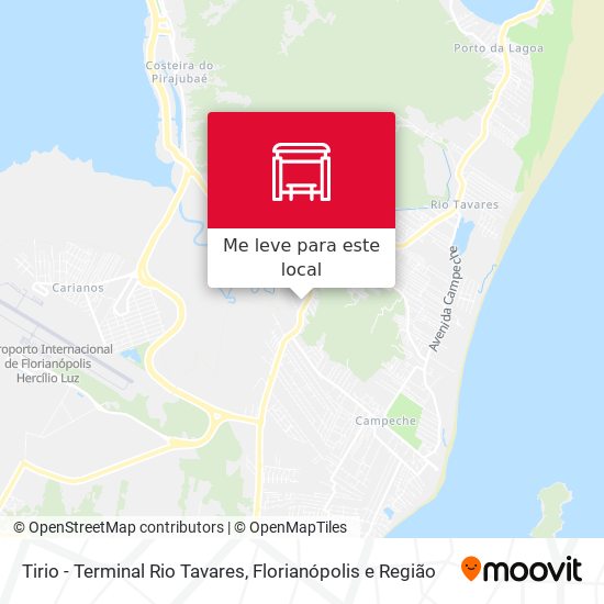 Tirio - Terminal Rio Tavares mapa