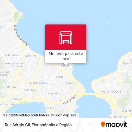Rua Sérgio Gil mapa