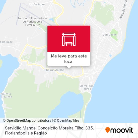 Servidão Manoel Conceição Moreira Filho, 335 mapa