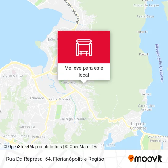 Rua Da Represa, 54 mapa