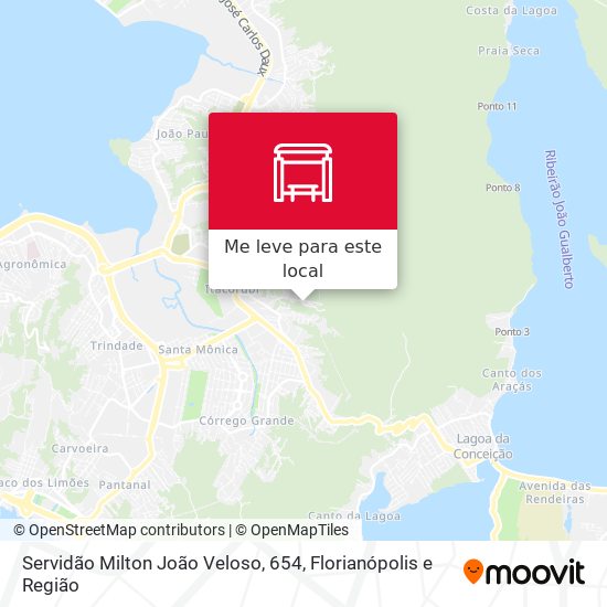 Servidão Milton João Veloso, 654 mapa
