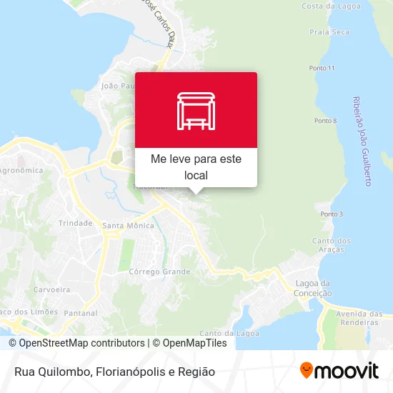 Rua Quilombo mapa