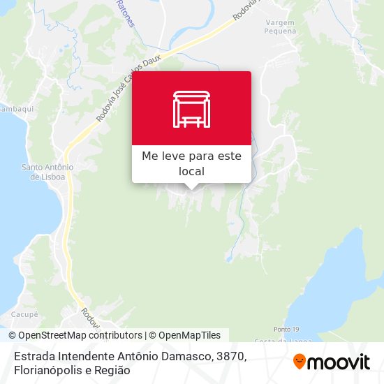 Estrada Intendente Antônio Damasco, 3870 mapa