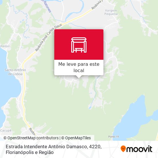 Estrada Intendente Antônio Damasco, 4220 mapa