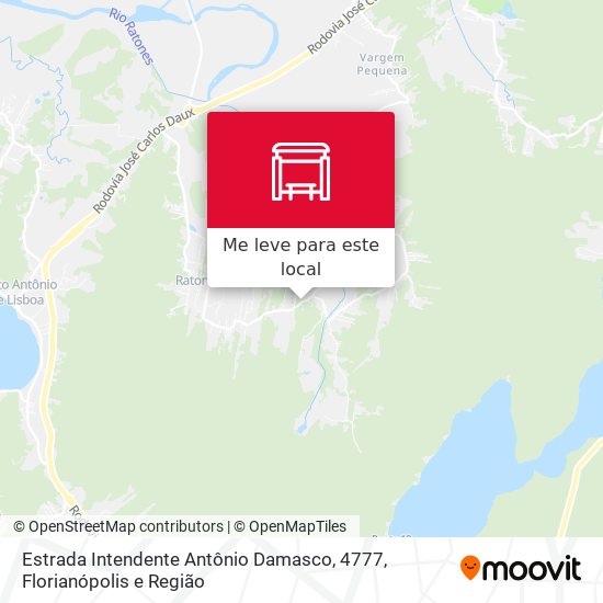 Estrada Intendente Antônio Damasco, 4777 mapa
