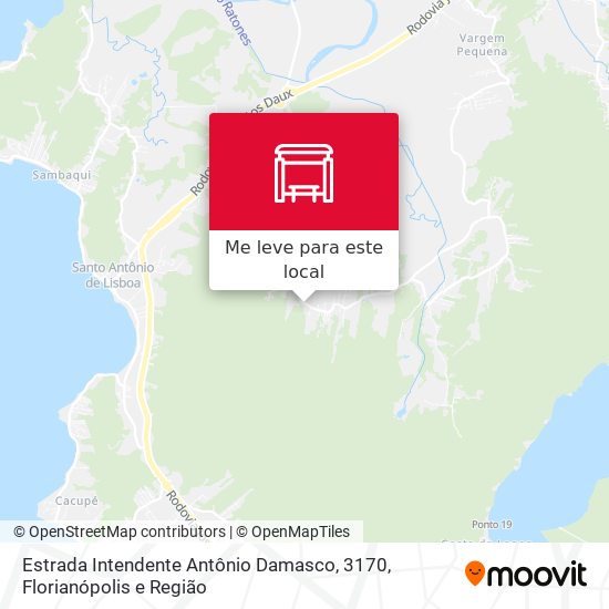 Estrada Intendente Antônio Damasco, 3170 mapa