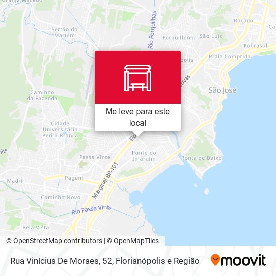 Rua Vinícius De Moraes, 52 mapa