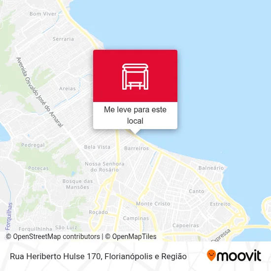 Rua Heriberto Hulse 170 mapa