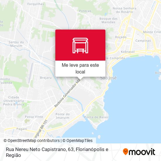 Rua Nereu Neto Capistrano, 63 mapa