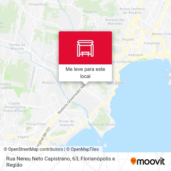 Rua Nereu Neto Capistrano, 63 mapa