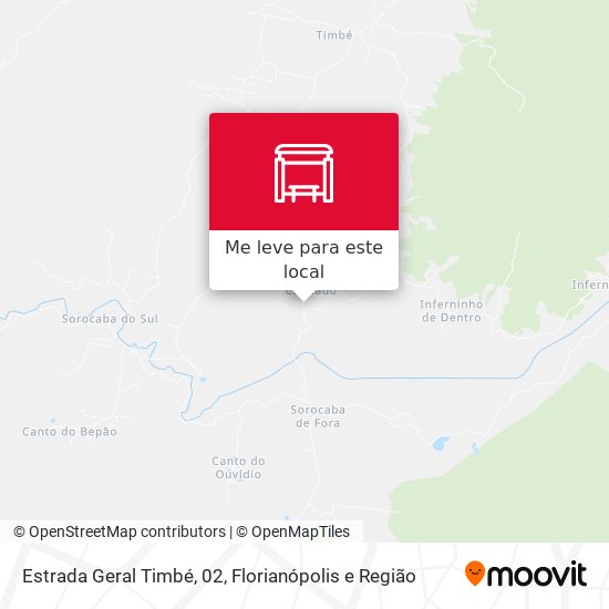 Estrada Geral Timbé, 02 mapa