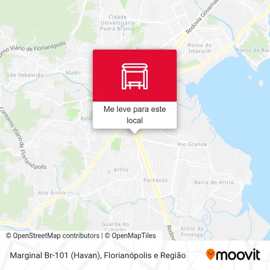 Marginal Br-101 (Havan) mapa