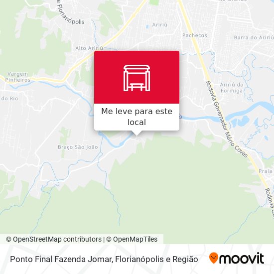 Ponto Final Fazenda Jomar mapa