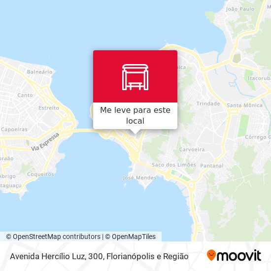 Avenida Hercílio Luz, 300 mapa