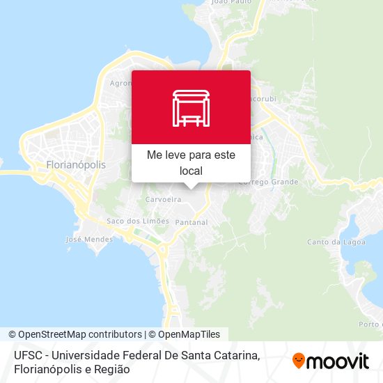 UFSC - Universidade Federal De Santa Catarina mapa