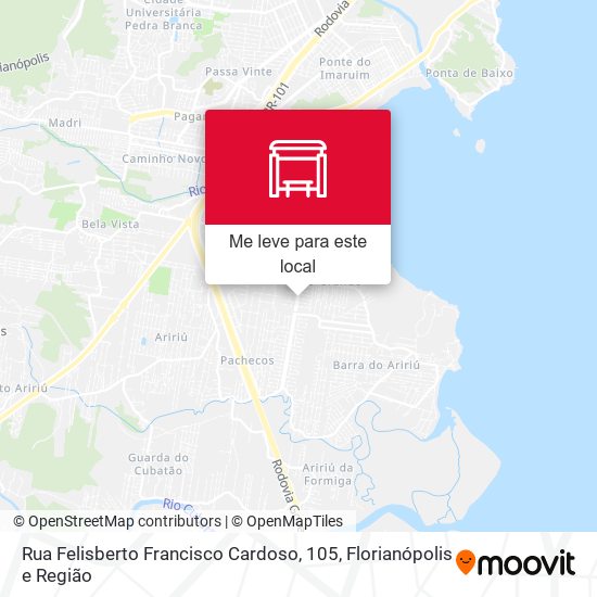 Rua Felisberto Francisco Cardoso, 105 mapa