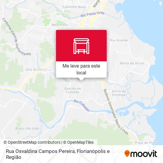 Rua Osvaldina Campos Pereira mapa