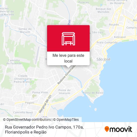 Rua Governador Pedro Ivo Campos, 170a mapa