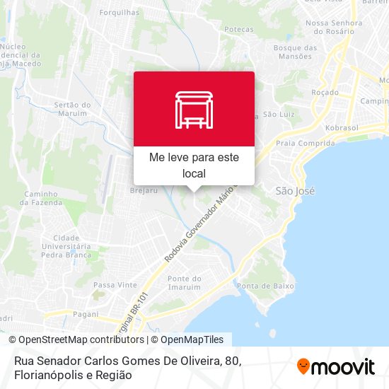 Rua Senador Carlos Gomes De Oliveira, 80 mapa