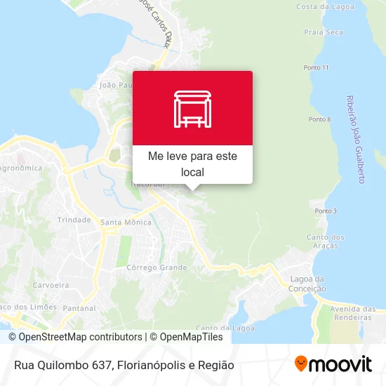 Rua Quilombo 637 mapa