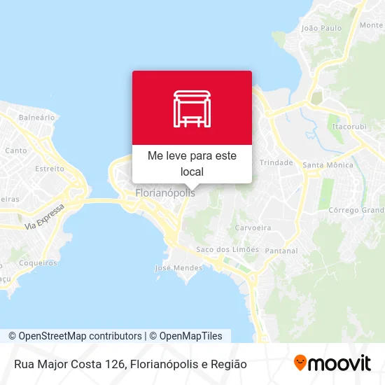 Rua Major Costa 126 mapa